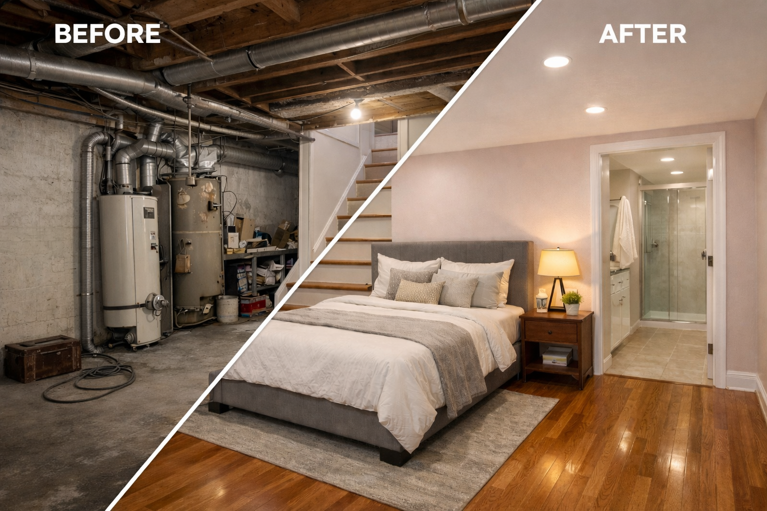 Basement after renovation